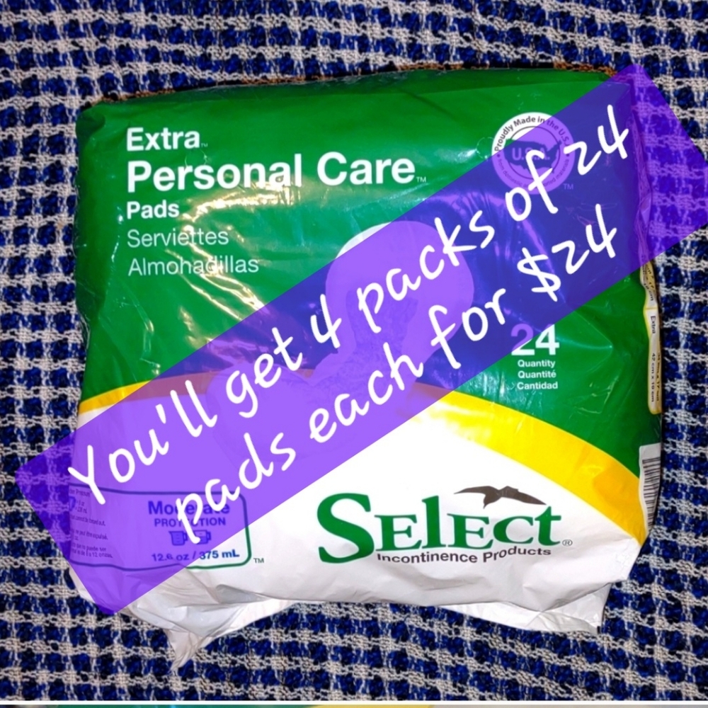 SELECT Personal Care pads used inside brief or underwear (EXTRA)